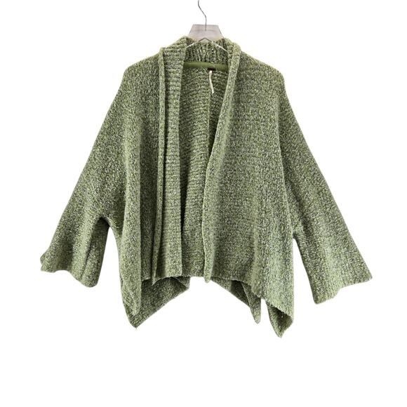 Free People BFF Cozy Oversized Cardigan Sweater XXS XS S Sage Green Slouchy Boho - Picture 2 of 12